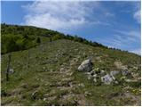 Krn - Mrzli vrh above Planina Pretovč